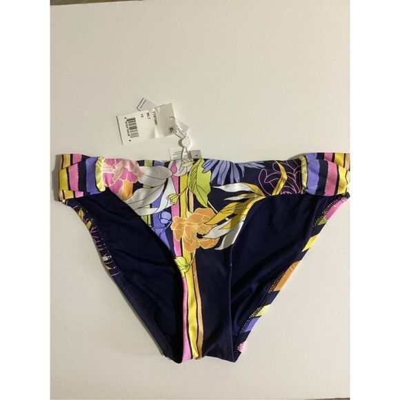 New. Trina Turk navy floral bikini bottom. Size 10. Retails $79 - Picture 2 of 7